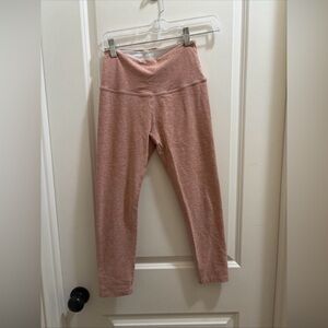 Beyond Yoga Women's Medium Orange Space Dye Mid-Rise Workout 21” Leggings